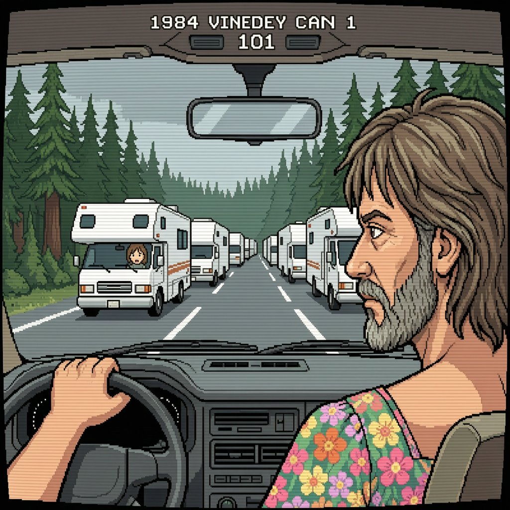 Конвой Winnebago на 101-й — pixel