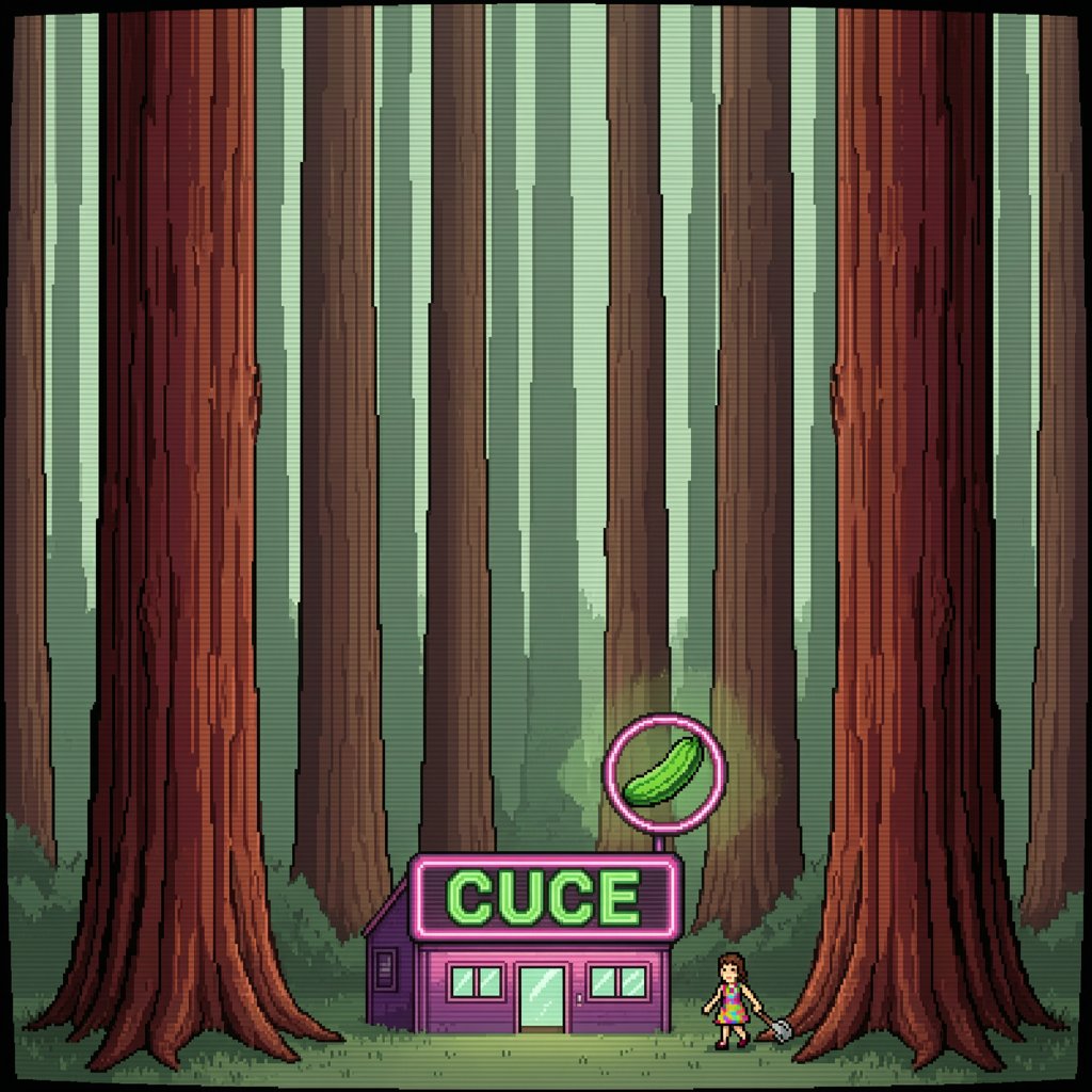 Гурец и роща секвой — pixel
