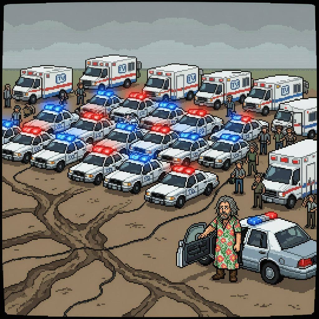 Медиа-цирк на парковке — pixel